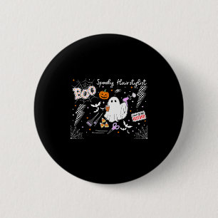 Halloween-Friseur Spuk-Geist Kosmetologie Sa Button