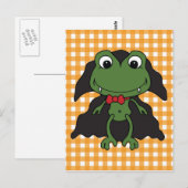 Halloween Frog Dracula Postkarte (Vorne/Hinten)