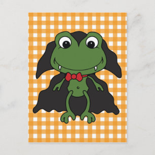 Halloween Frog Dracula Postkarte