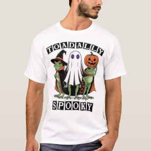 Halloween Frog Trio mit Ghost & Pumpkin Spooky T-Shirt