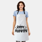 Halloween Frohe Schürze (Getragen)
