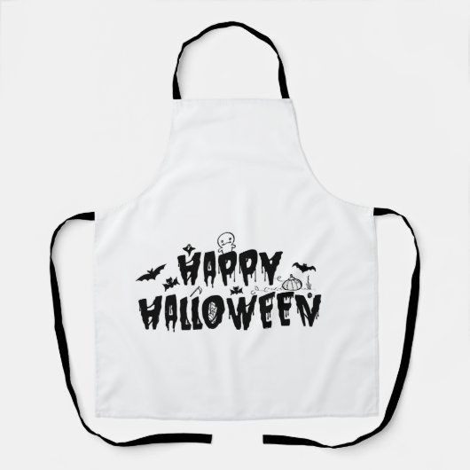 Halloween Frohe Schürze (Vorderseite)
