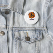 Halloween Froher Lehrer Schwarze Katze Hexenhut Kü Button (Beispiel)