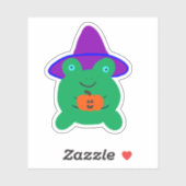 Halloween Frosch Aufkleber (Blatt)