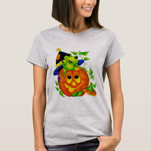 Halloween-Frosch T-Shirt (Vorderseite)