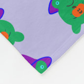 Halloween Froschhexe Fleecedecke (Ecke)