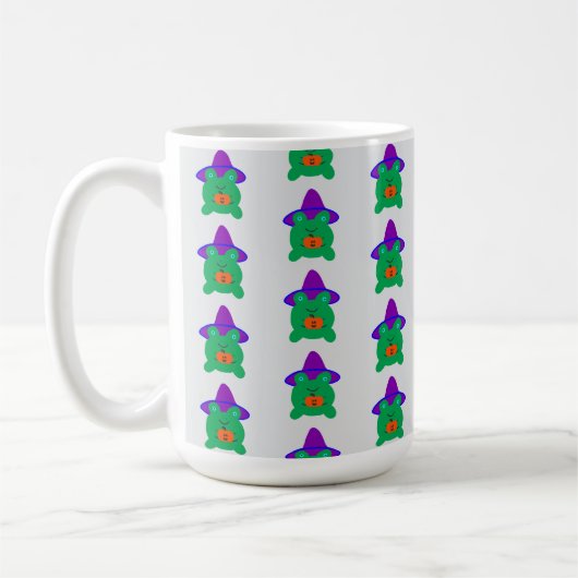 Halloween Froschhexe Kaffeetasse (Links)