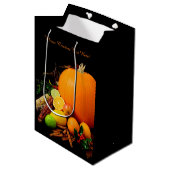 Halloween Fruchtsaftsack Mittlere Geschenktüte (Vorderseite Schrägansicht)