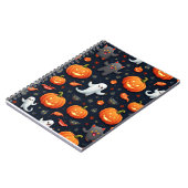 Halloween-Frühlingsnote / Kürbis Notizblock (Linke Seite)
