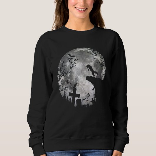Halloween-Füchse und Mond-Kostüm Fuchs Sweatshirt (Vorderseite)