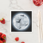Halloween Full Moon Bats Design, Serviette (Beispiel)