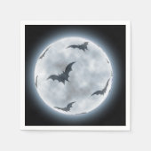 Halloween Full Moon Bats Design, Serviette (Vorderseite)