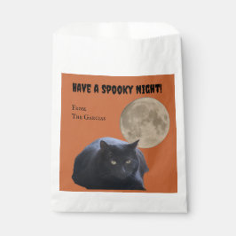 Halloween Full Moon Black Cat Geschenktütchen
