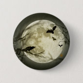 Halloween Full Moon Button (Vorderseite)