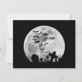 Halloween Full Moon Friedhof Graveyard Spooky Bats (Rückseite)
