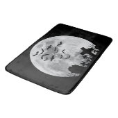 Halloween Full Moon Friedhof Graveyard Spooky Bats Badematte (Schrägansicht)