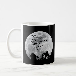 Halloween Full Moon Friedhof Graveyard Spooky Bats Kaffeetasse