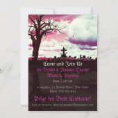 Halloween Full Moon Fun Einladung (Rückseite)