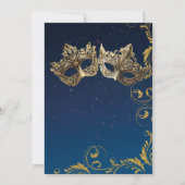 Halloween Full Moon Masquerade Ball Einladung (Rückseite)