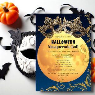 Halloween Full Moon Masquerade Ball Einladung