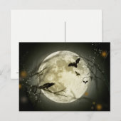 Halloween Full Moon Postkarte (Vorne/Hinten)