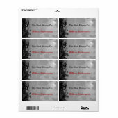 Halloween Full Moon Ravens Custom Buchzeichen Labe (Vorne)