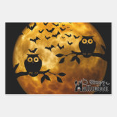 Halloween Full Moon Witz Spooky House Geschenkpapier Set (Vorderseite 2)
