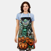 Halloween Fun Art Schürze (Getragen)