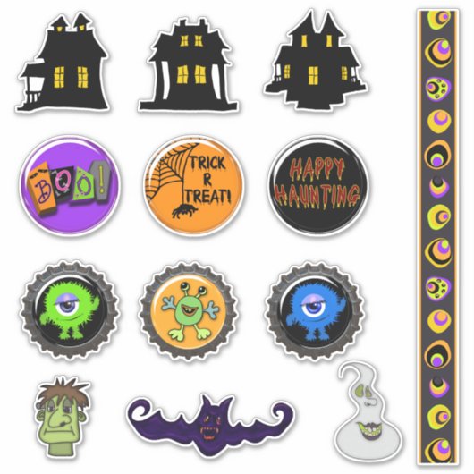Halloween Fun Collection Aufkleber (Vorderseite)