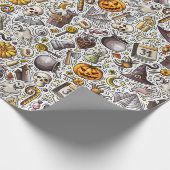 Halloween Fun Geschenkpapier (Ecke)