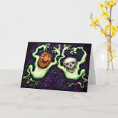 Halloween Fun Karte (Gelbe Blume)