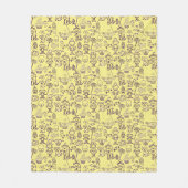 Halloween Fun Lila Fleecedecke (Vorderseite)