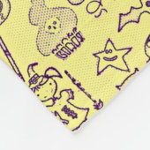 Halloween Fun Lila Fleecedecke (Ecke)