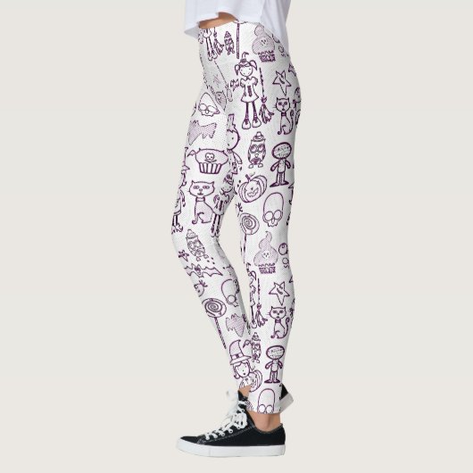 Halloween Fun Lila Leggings (Links)