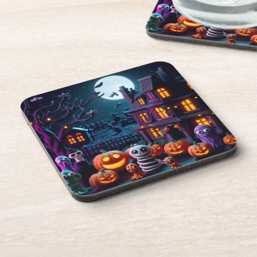 Halloween Fun Plastic Untersetzer (Linke Seite)