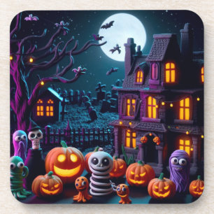 Halloween Fun Plastic Untersetzer