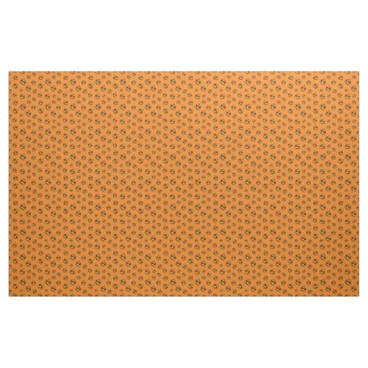 Halloween Fun Pumpkin Faces Pattern Stoff (Yard (91,4 cm))