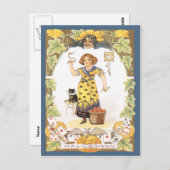 Halloween Fun Vintage Postkarte (Vorne/Hinten)