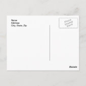 Halloween Fun Vintage Postkarte (Rückseite)