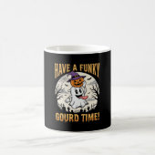 Halloween Funky Kürbis Zeit Geist Kürbis Kaffeetasse (Mittel)
