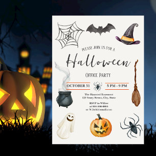 Halloween Funny Annual Office Party Einladung