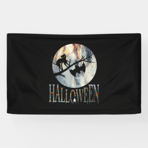 Halloween Funny Cat Halloween Geburtstag Banner