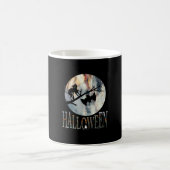 Halloween Funny Cat Halloween Geburtstag Kaffeetasse (Mittel)