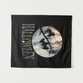 Halloween Funny Cat Halloween Geburtstag Wandteppich (Vorderseite (Horizontal))