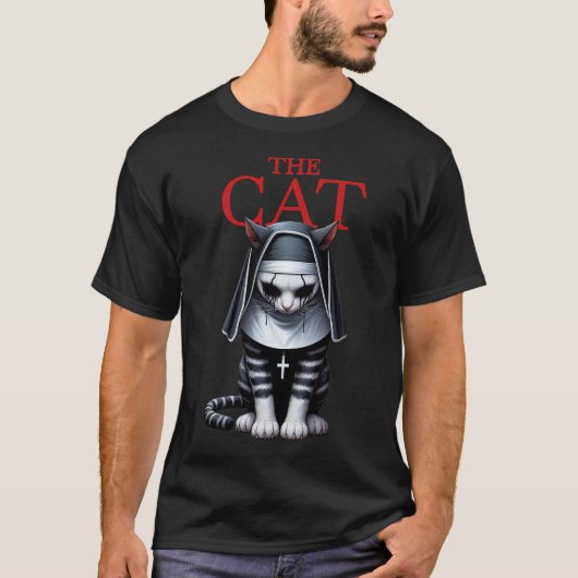 Halloween Funny Cat T-Shirt (Vorderseite)