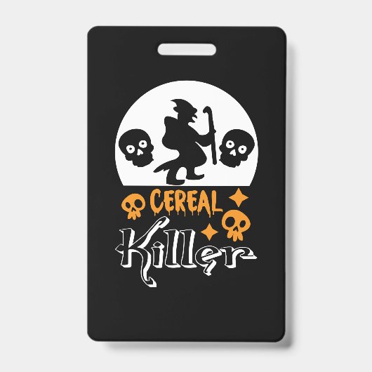 Halloween Funny Cereal Geburtstag Ausweis (Vorderseite)