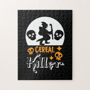 Halloween Funny Cereal Geburtstag Puzzle
