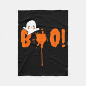 Halloween Funny Cute Ghost Boo! Design Gift  Fleecedecke (Vorderseite)