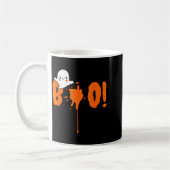 Halloween Funny Cute Ghost Boo! Design Gift Kaffeetasse (Links)