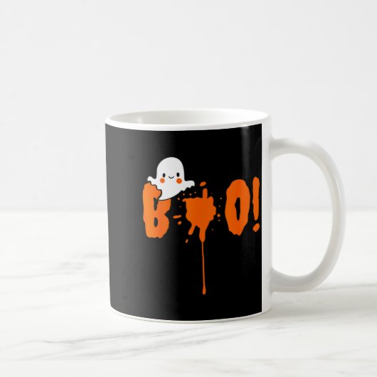 Halloween Funny Cute Ghost Boo! Design Gift Kaffeetasse (Rechts)